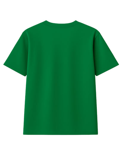 t-shirt basic verde modelo recto