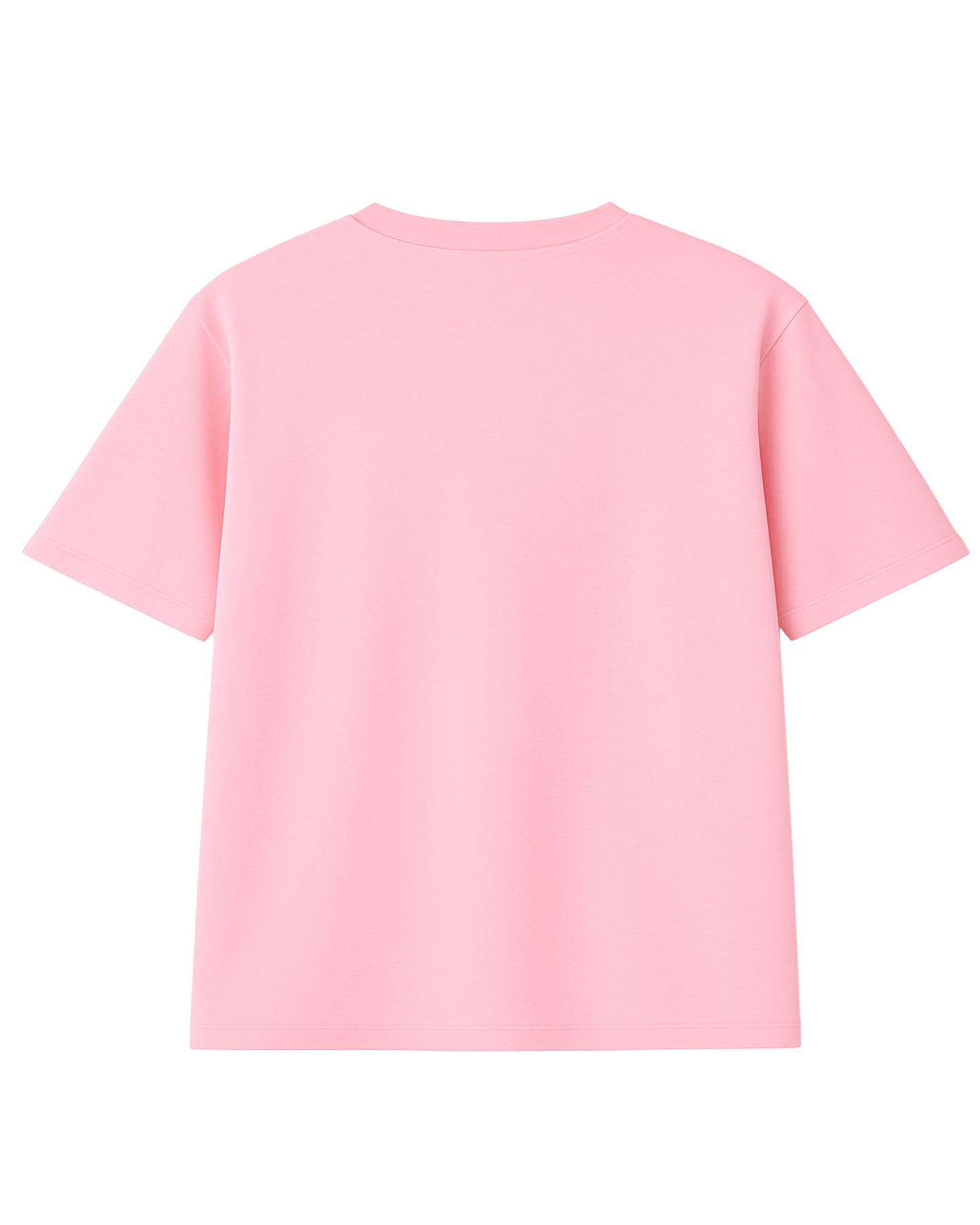 t-shirt basic rosada modelo recto