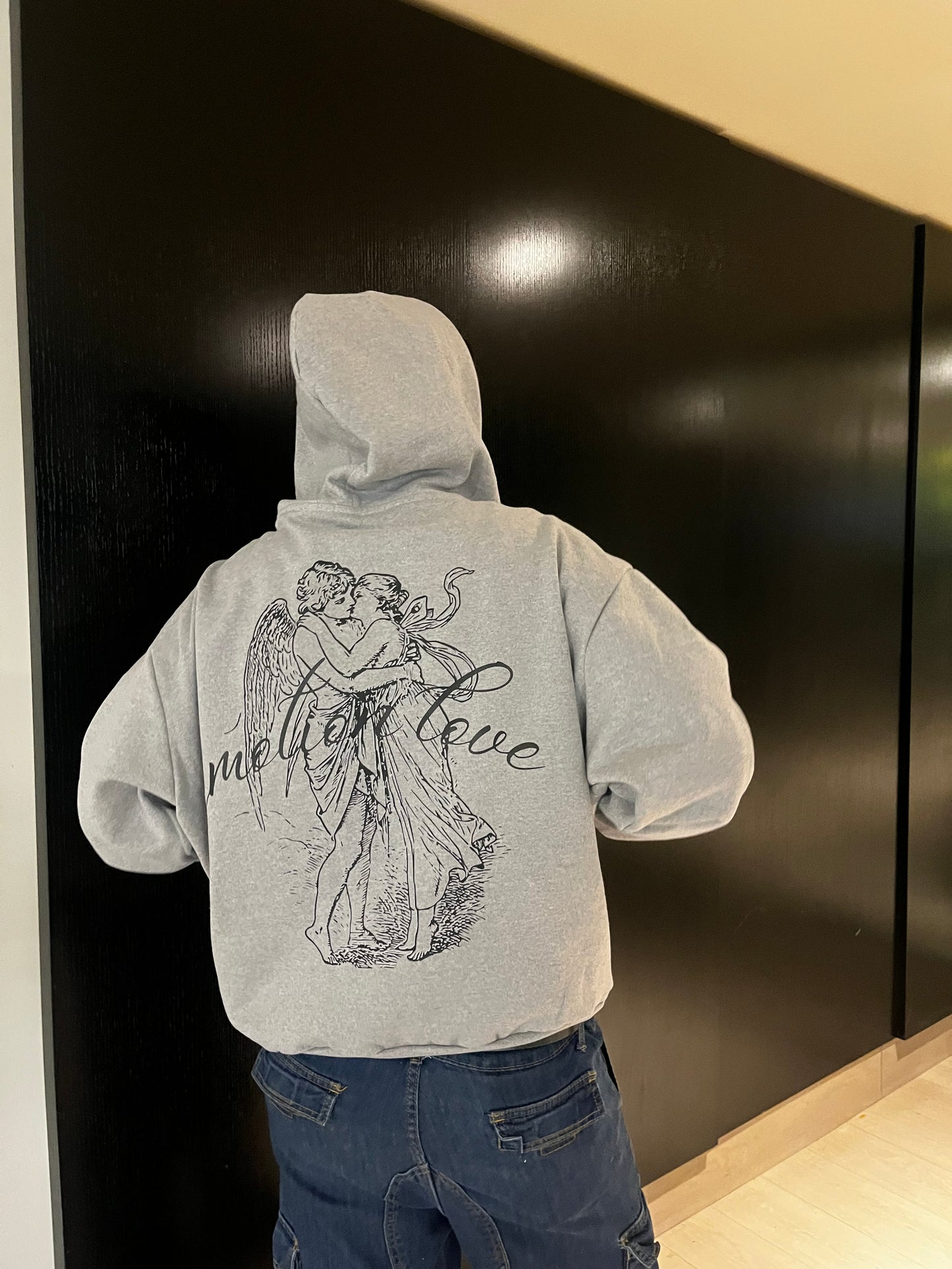 In Love -Hoodie Mangas Globos grey