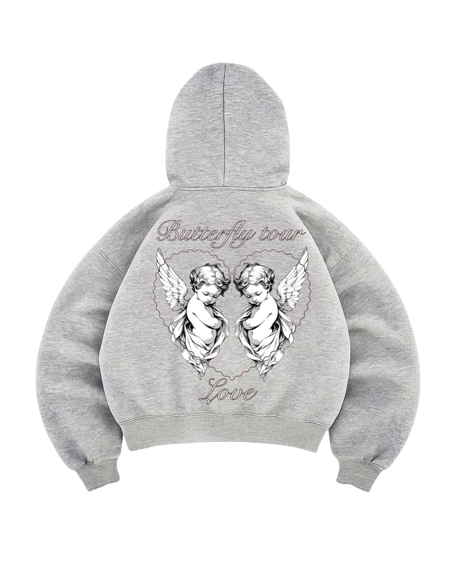Hoodie emotion love modelo manga globo