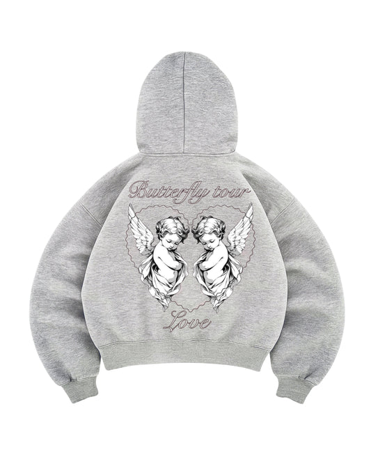 Hoodie emotion love modelo manga globo