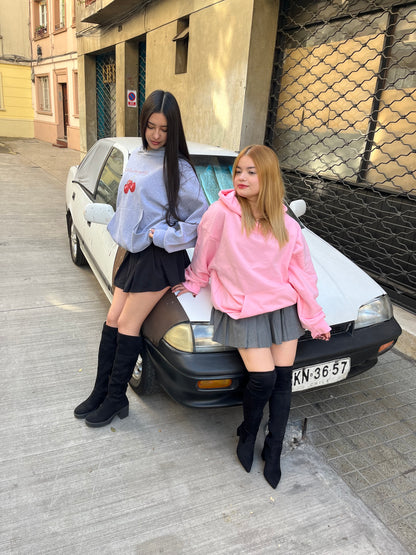 Hoodie cherry  modelo mangas globo ⭑