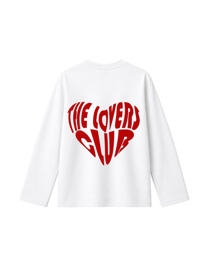 The lovers club- Camiseta manga larga white