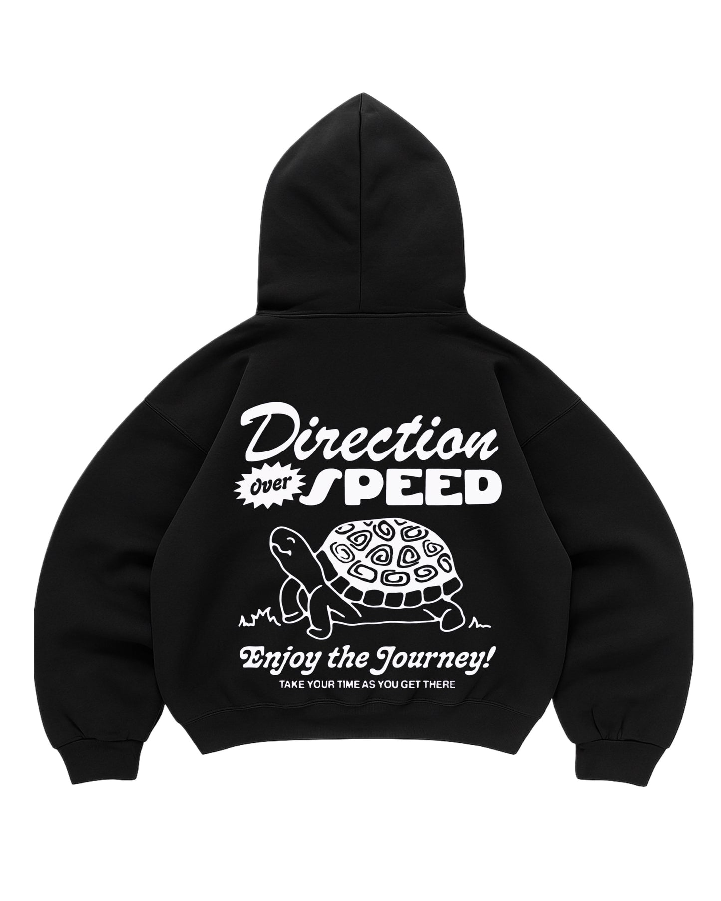 Hoodie tortoise modelo negro manga globo