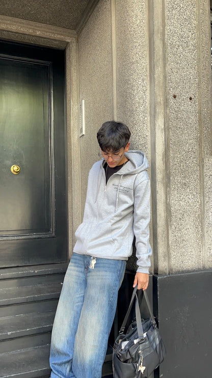 Hoodie trust the process modelo clasico zip