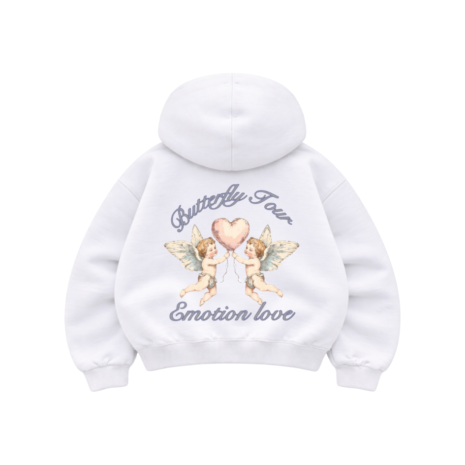 Archangel in Love - Hoodie Mangas Globo White