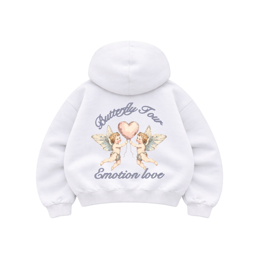 Archangel in Love - Hoodie Mangas Globo White