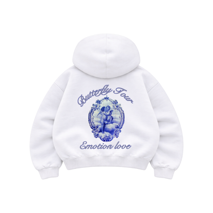 Emotion Love - Hoodie Manga Globo White