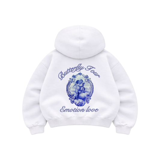 Emotion Love - Hoodie Manga Globo White