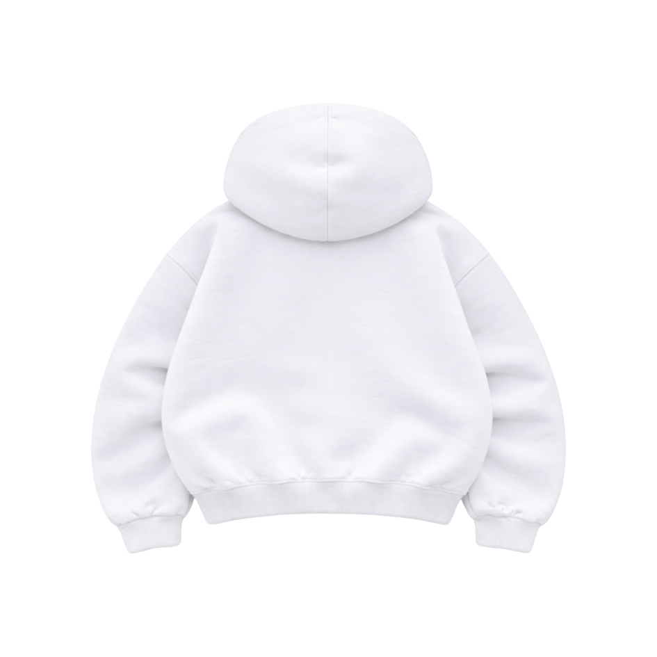Basic White - Hoodie Mangas Globo