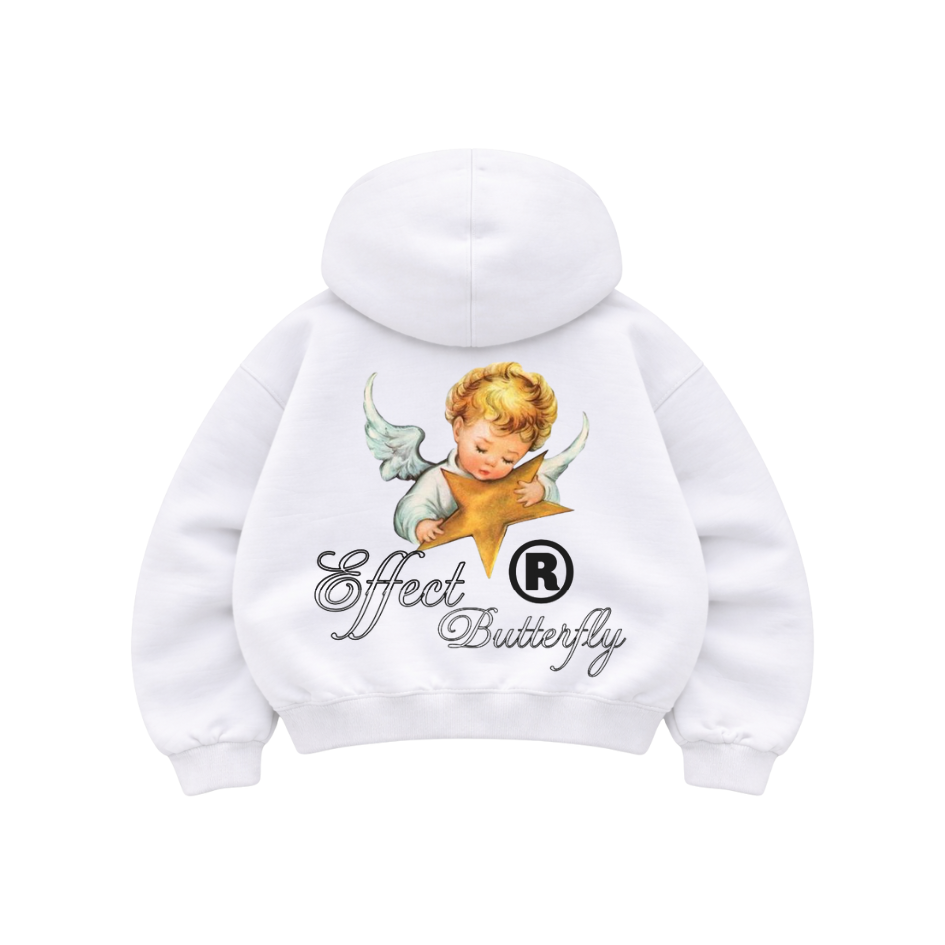 Effect Butterfly White - Hoodie Mangas Globo