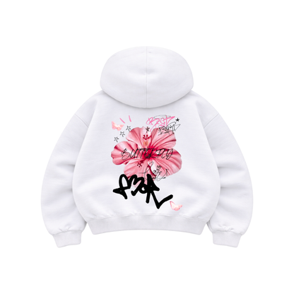 Amor - Hoodie Mangas Globo White