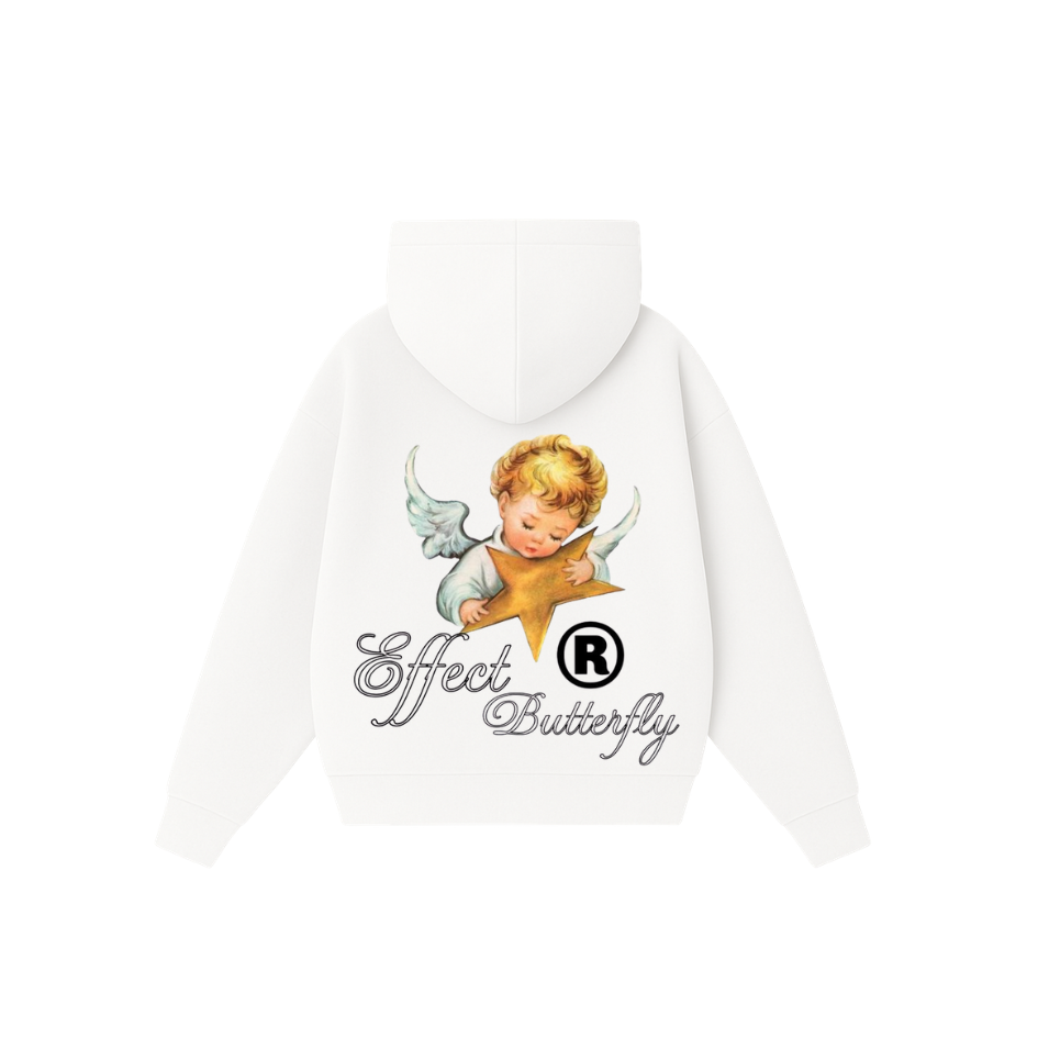 Effect Butterfly Angel - Hoodie Clásico white