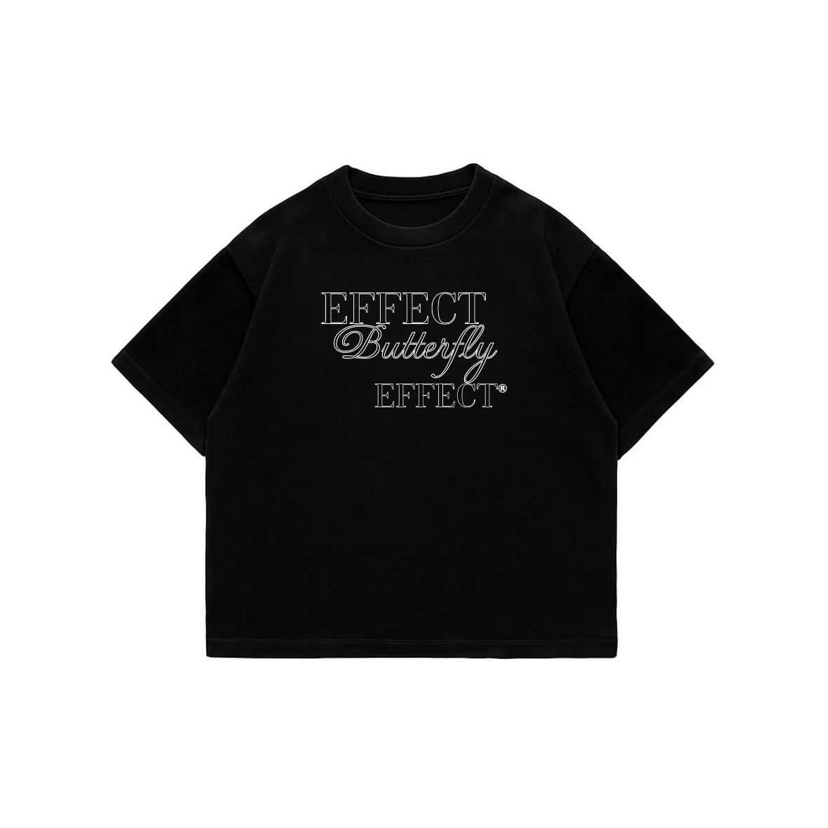 Effect Butterfly - Black Premium Boxy T-Shirt