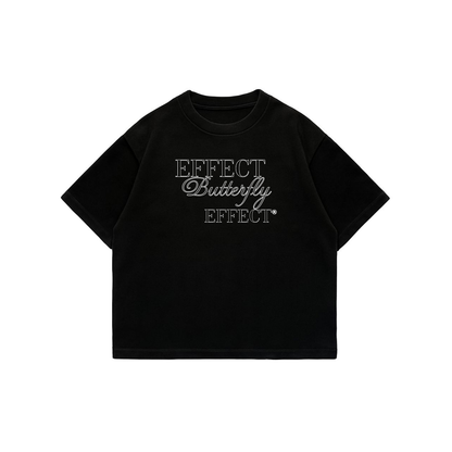 Effect Butterfly - Black Premium Boxy T-Shirt