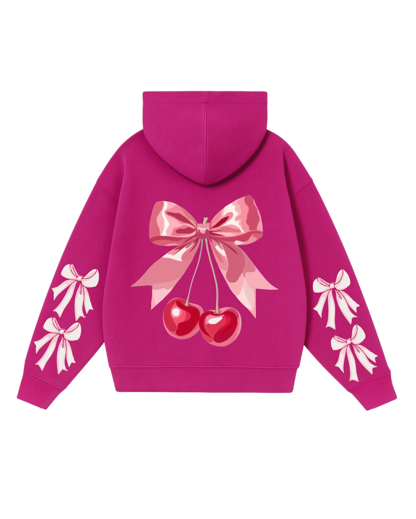 Hoodie cherry modelo clásico fuscia