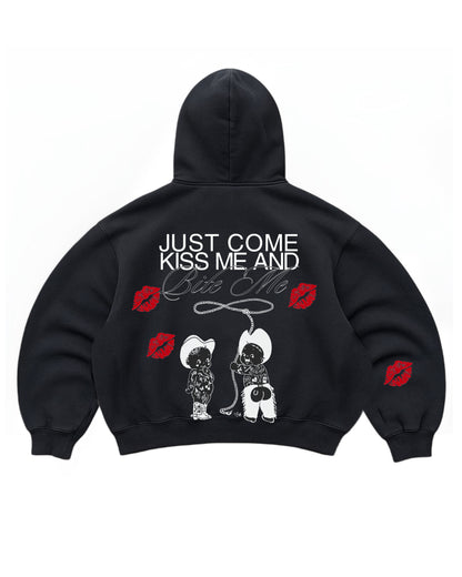hoodie we love modelo mangas globo