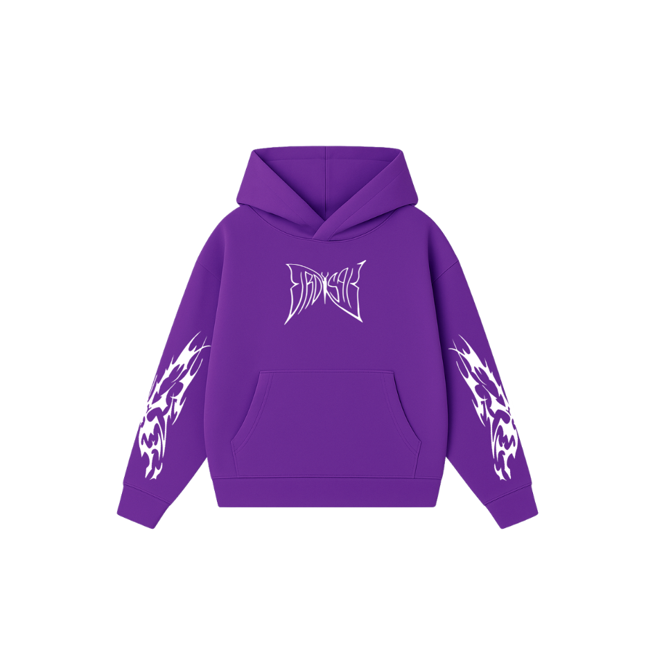 Buttefly Emblem - Hoodie clásico purple