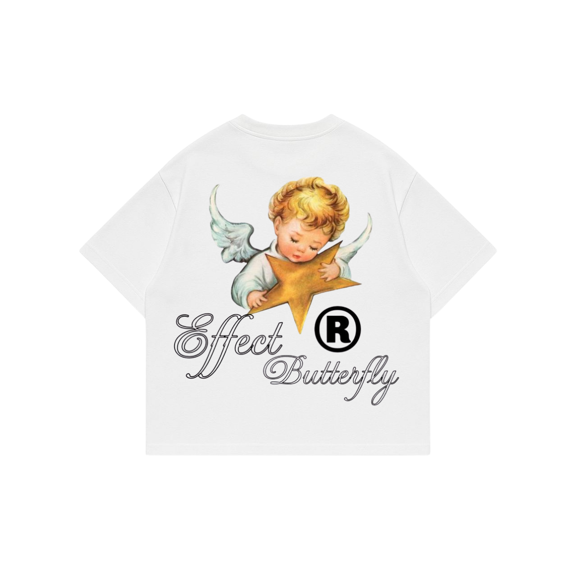 Effect Butterfly - White Premium Boxy T-Shirt