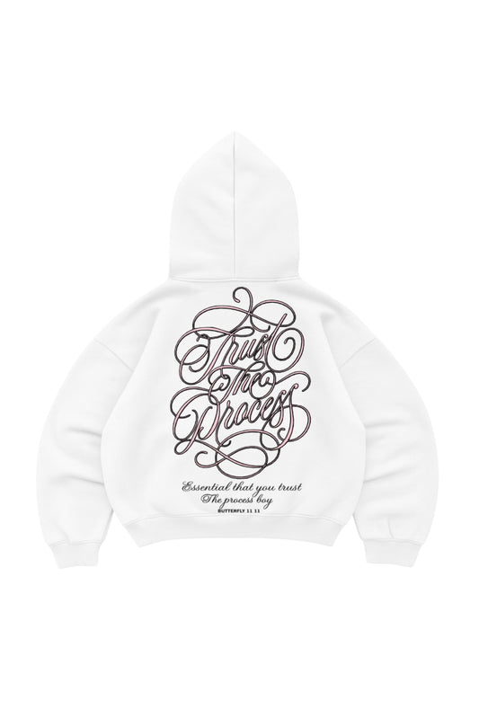 Hoodie trust the process modelo  mangas globo