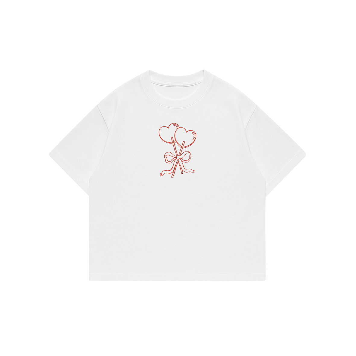 Love Palette  -Premium Boxy T-Shirt  White