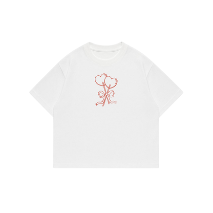 Love Palette  -Premium Boxy T-Shirt  White
