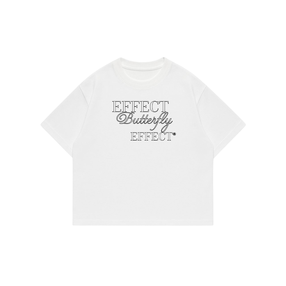 Effect Butterfly - White Premium Boxy T-Shirt