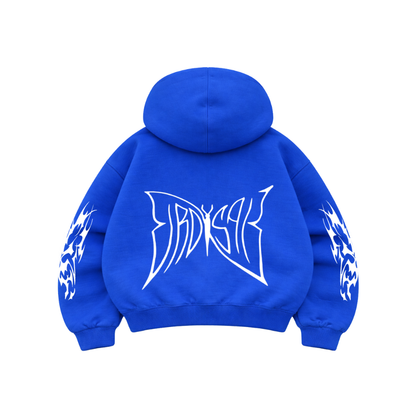 Butterfly Emblem Blue - Hoodie Mangas Globo