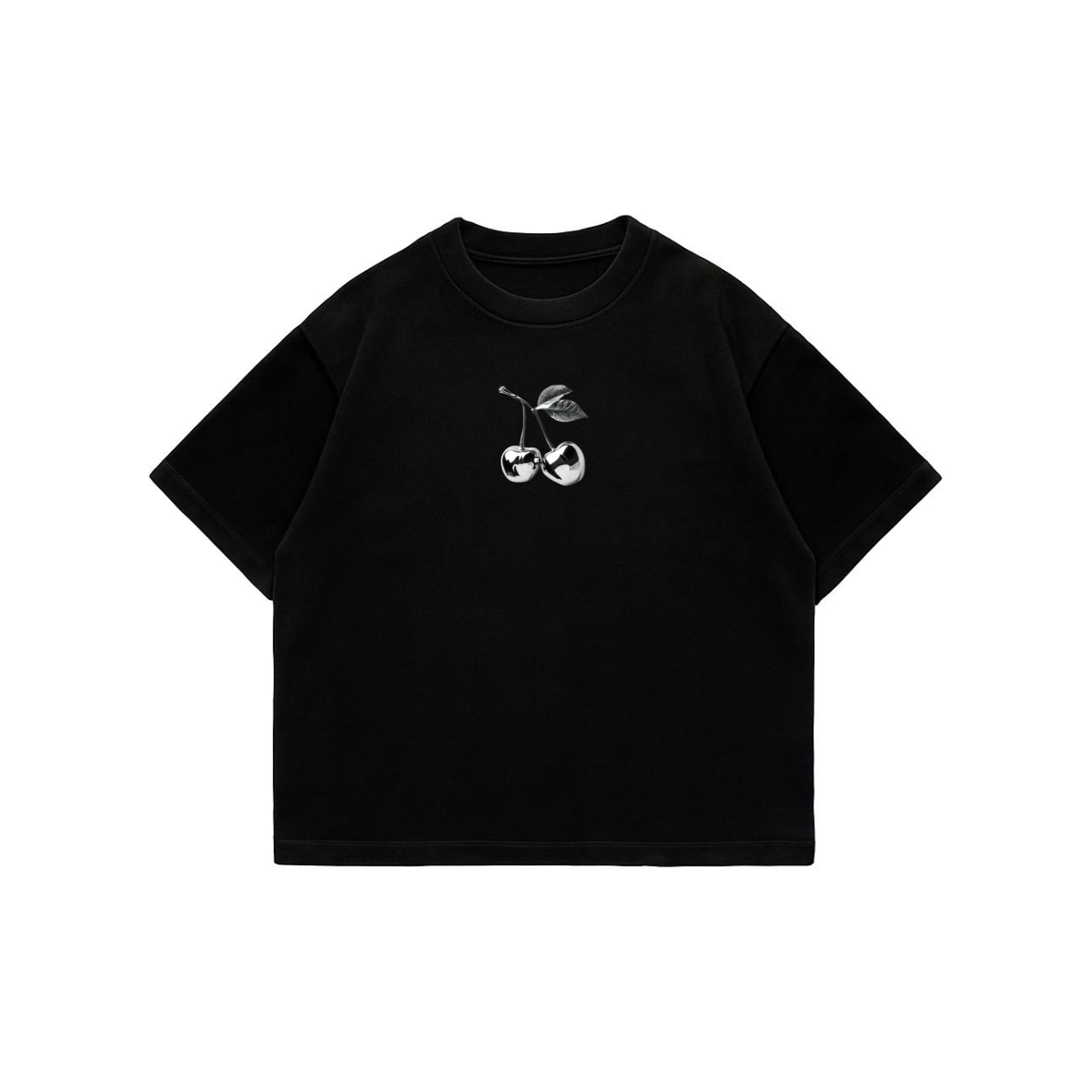 Cherry Tree - Black Premium Boxy T-Shirt