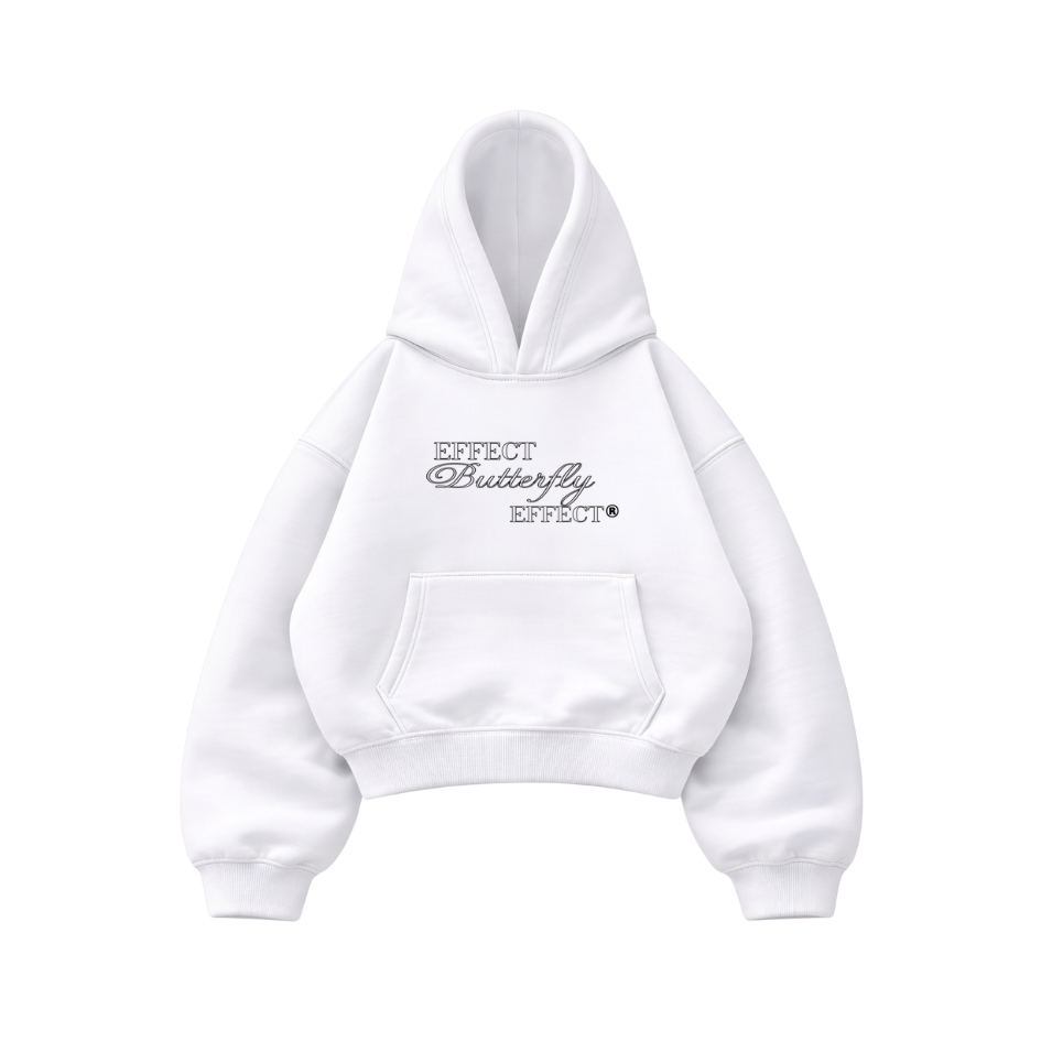 Effect Butterfly White - Hoodie Mangas Globo