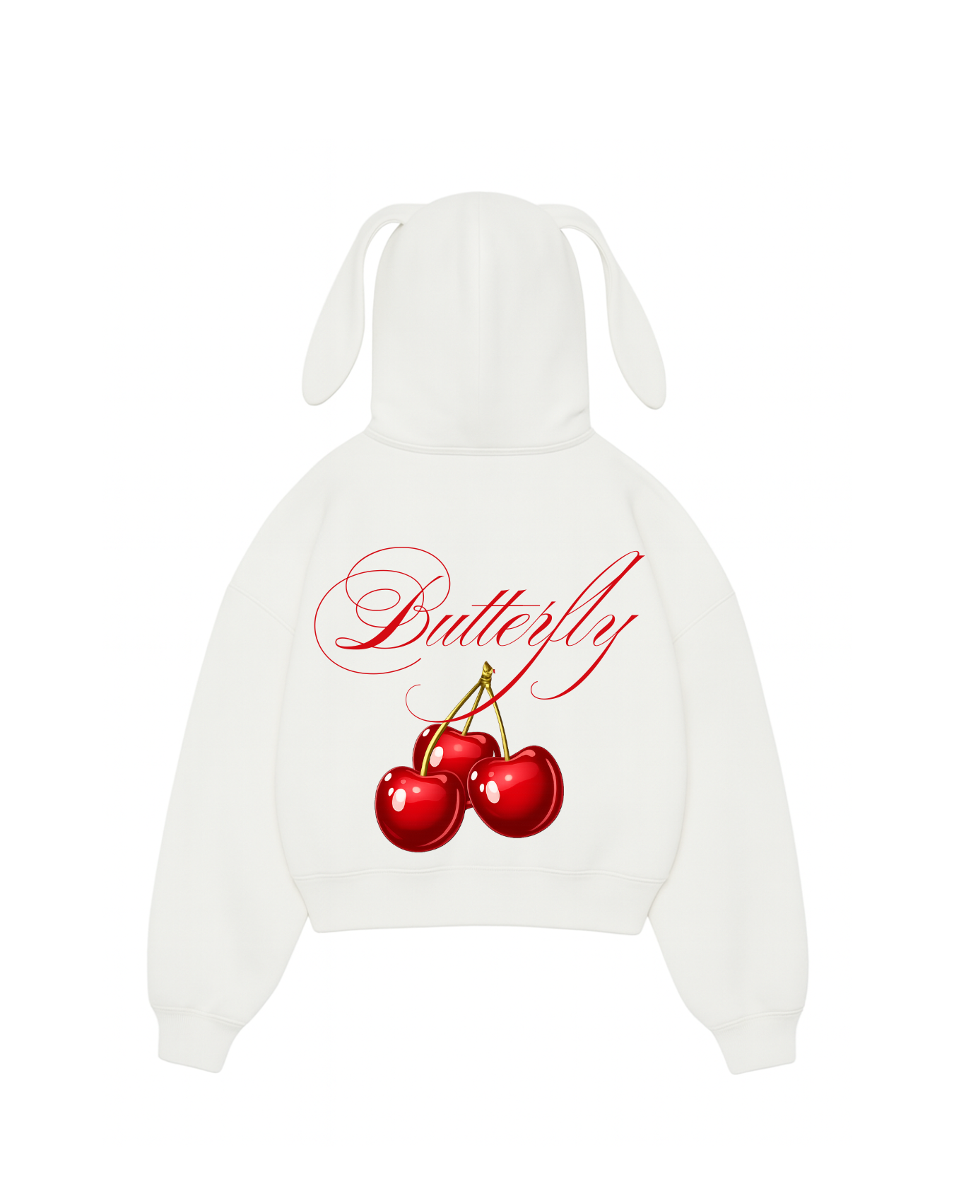 Cherry - Hoodie Bunny white