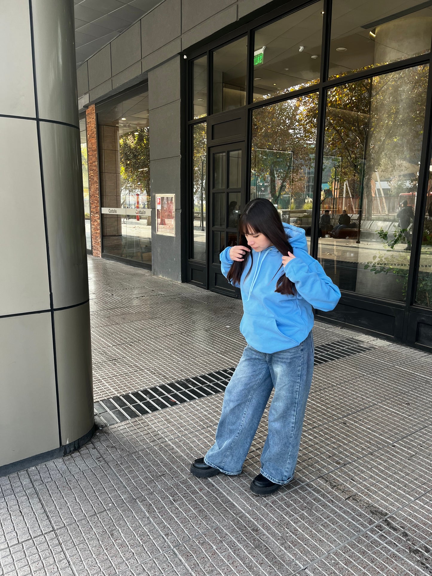 Basic sky blue - Hoodie Classic