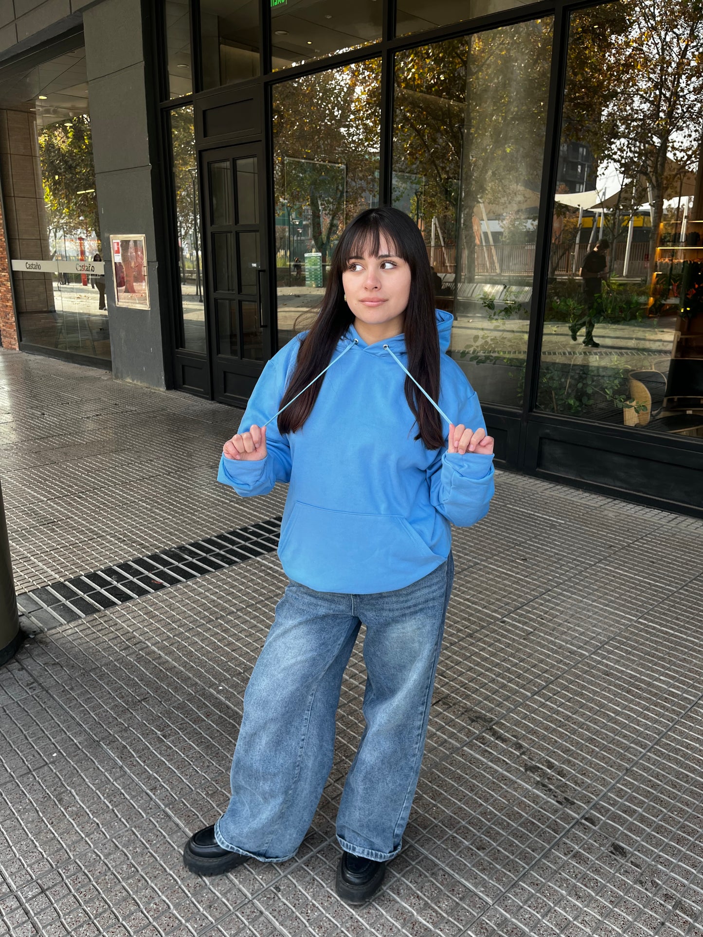 Basic sky blue - Hoodie Classic