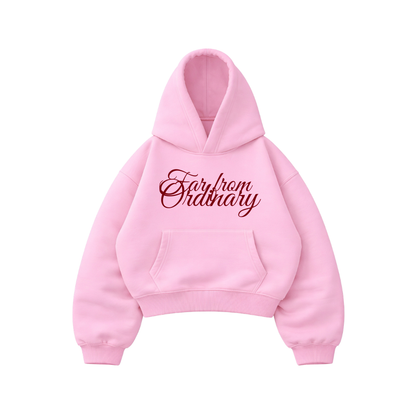 Far From Ordinary - Hoodie Mangas Globo Pink