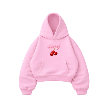 Cherry - Hoodie Mangas Globo Pink