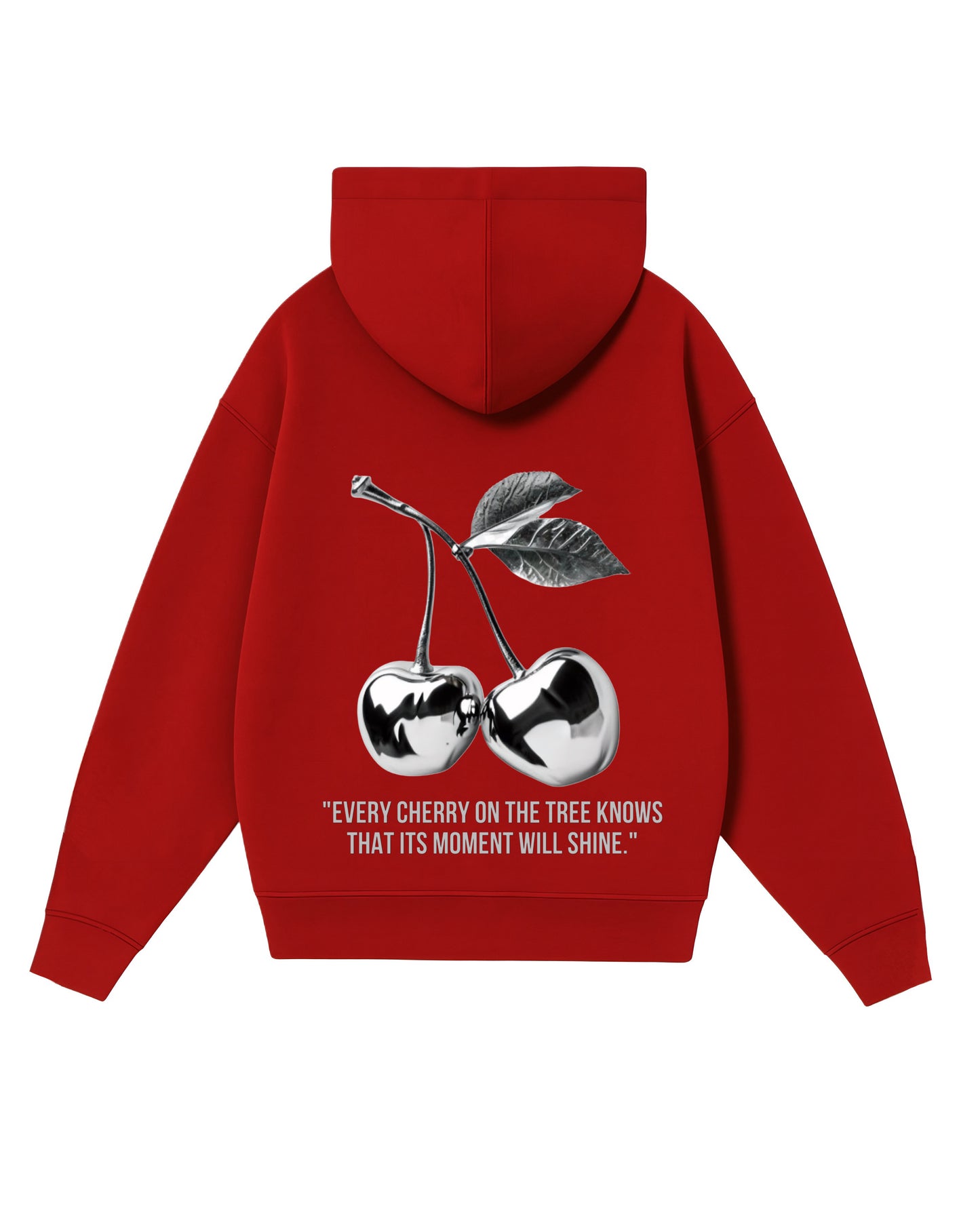 Hoodie cherry modelo clásico rojo