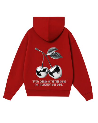 Hoodie cherry modelo clásico rojo