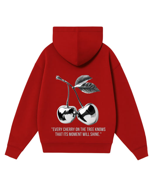 Hoodie cherry modelo clásico rojo