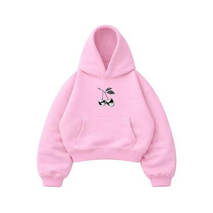 Cherry  Silver - Hoodie Mangas Globo Pink