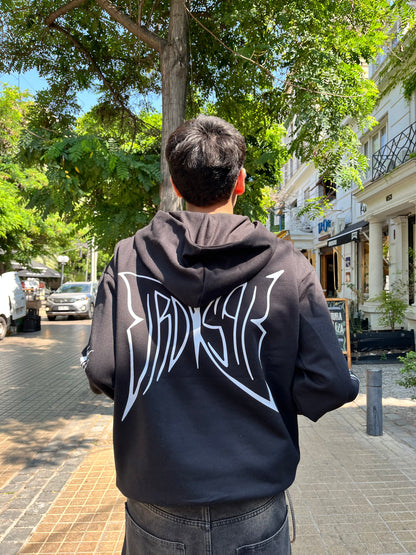 Butterfly Emblem Black - Hoodie Mangas Globo