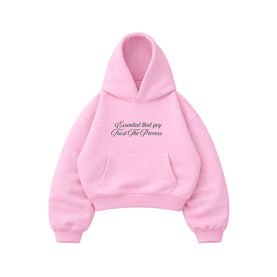 Trust The Process - Hoodie Mangas Globo Pink