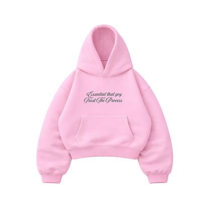 Trust The Process - Hoodie Mangas Globo Pink