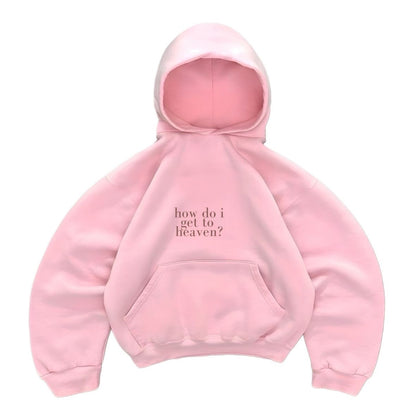 Hoodie get to heaven rosado mangas globo