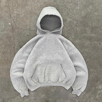 Hoodie basic gris  modelo mangas globo ♥︎