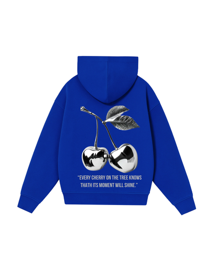 Hoodie cherry modelo clásico azul rey