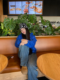 In Love -Hoodie Mangas Globos blue