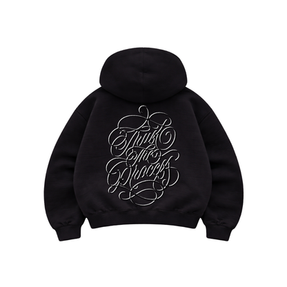 Trust The Process  - Hoodie Mangas  Globo Black
