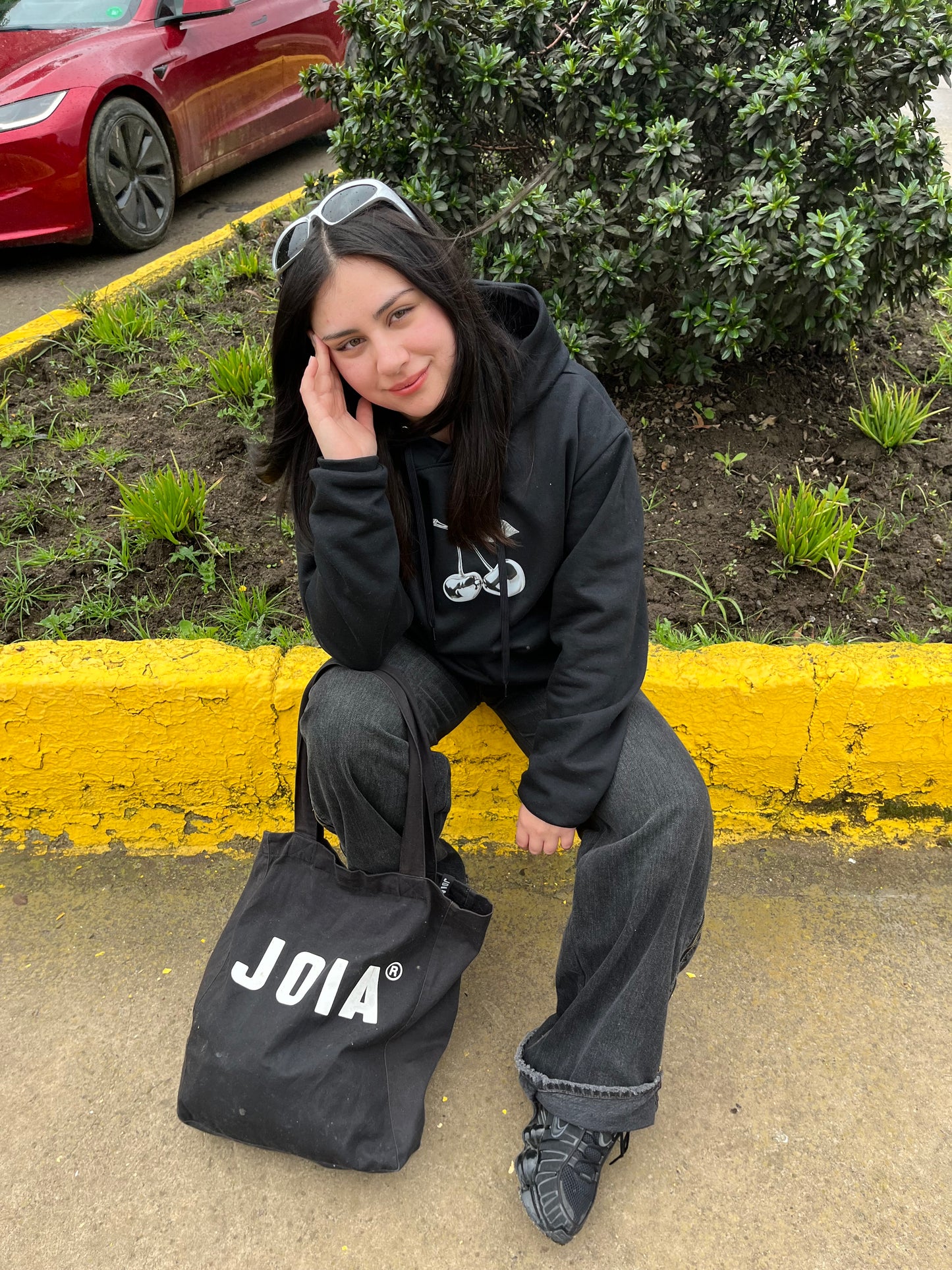 Cherry Silver - Hoodie Mangas Globo Black