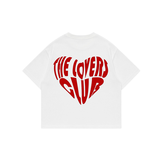 Lovers Club - White Premium Boxy T-Shirt