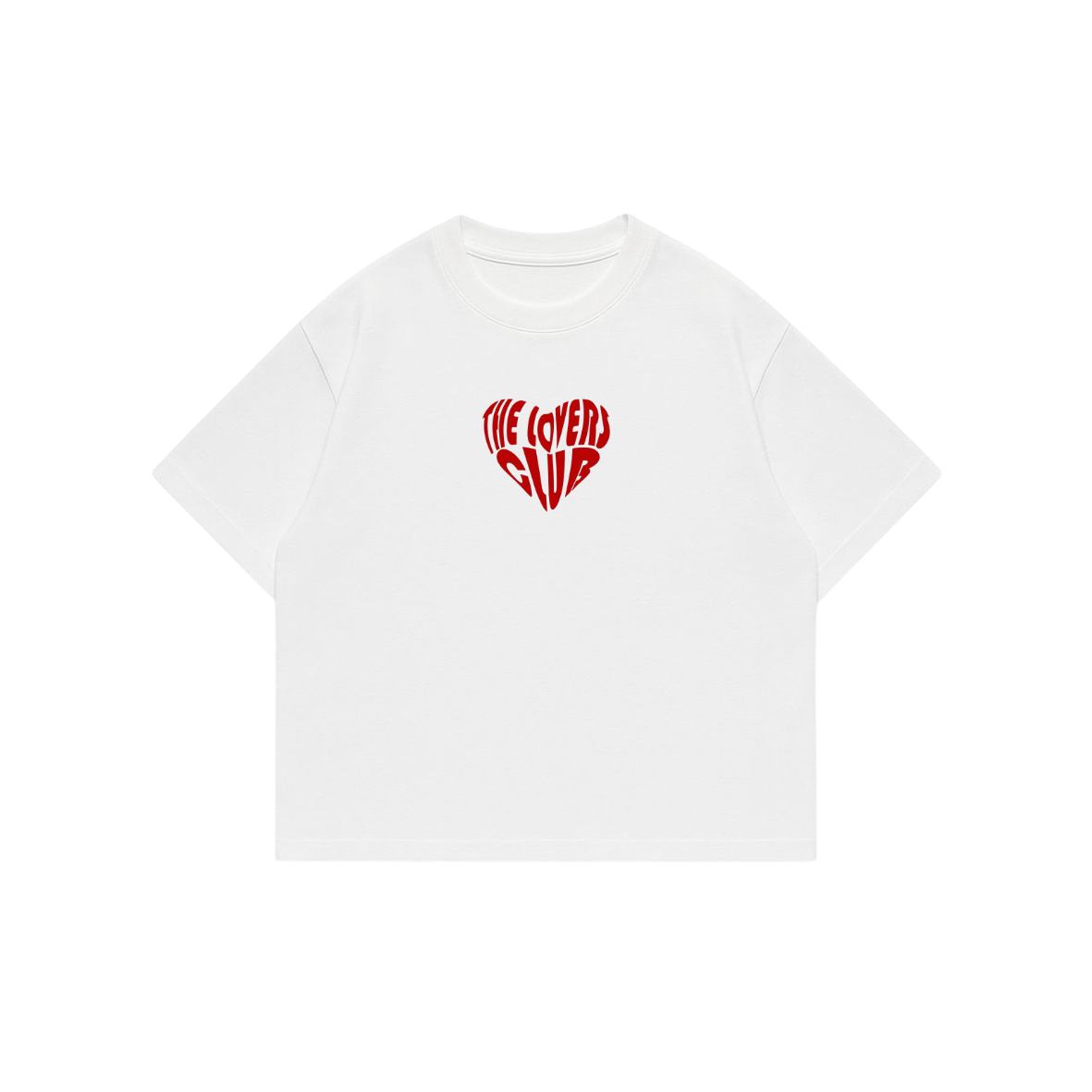 Lovers Club - White Premium Boxy T-Shirt